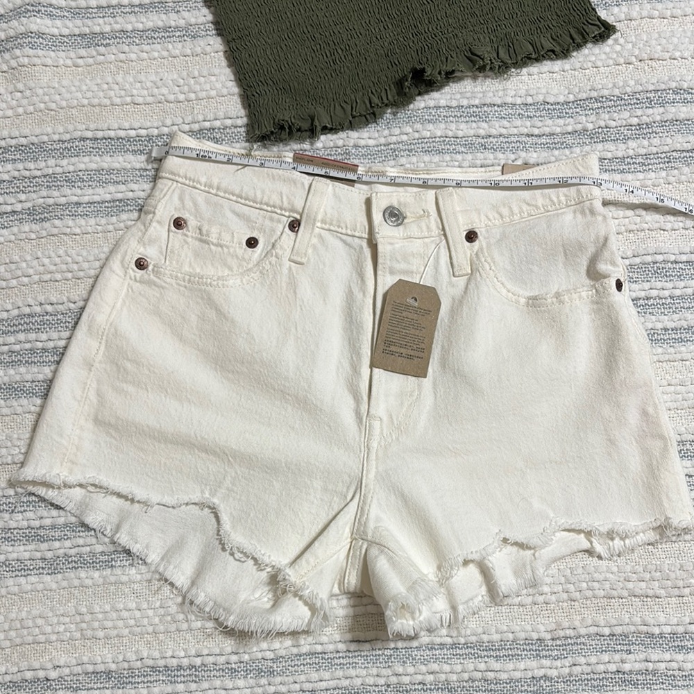 Levi's Women's Off-White Jean Shorts